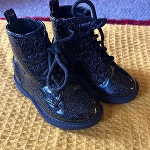 Black littlest girl boots
